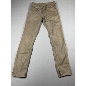 Levi's 511 Slim Fit Jeans Mens W28 L32 Brown Casual‎ Denim Pants
